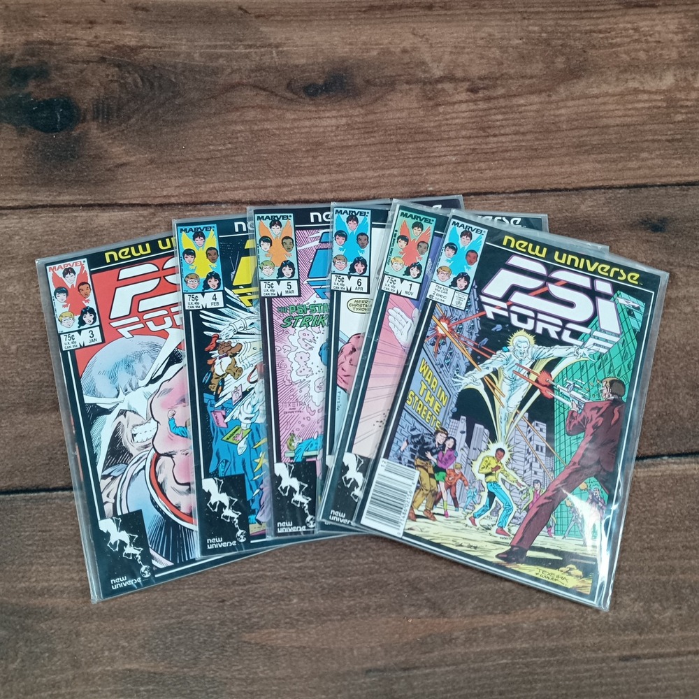 Marvel Psi-Force New Universe Comic Lot Mixed Excellent Issues 1 2 3 4 5 6